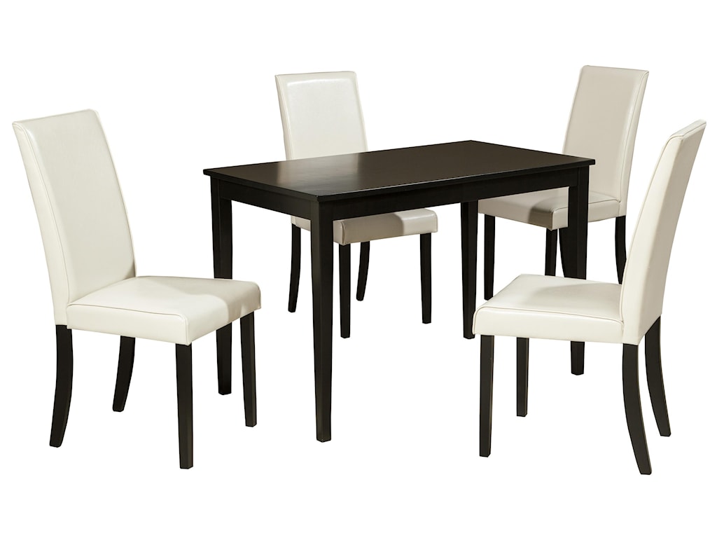 Signature Design by Ashley Kimonte 5-Piece Rectangular Table Set with